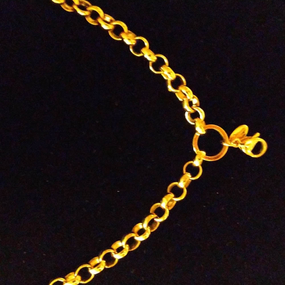 Origami Owl rose gold necklace